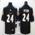 Baltimore Ravens #24 Marcus Peters black Color Rush Limited Jersey