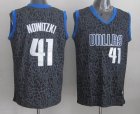 Dallas Mavericks NOWITZKI 41 black Leopard color NBA Jerseys