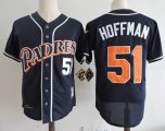 San Diego Padres 51 Trevor Hoffman blue baseball jerseys