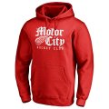 Men's Detroit Red Wings Fanatics Branded Red Big & Tall Hometown Collection Local Hoodie