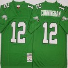 Philadelphia Eagles Randall Cunningham #12 green Throwback NFL jerseys-PNS