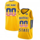 Custom Murray State Racers Yellow college Basketball Jersey