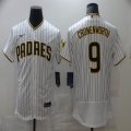 Nike San Diego Padres #9 Cronenworth White Flexbase Authentic Collection Jersey-BD