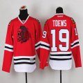 Chicago Blackhawks Jonathan Toews 19# red kid Ice Hockey jerseys