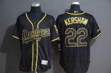 Los Angeles Dodgers #22 Clayton Kershaw black Flexbase Authentic Collection Jersey