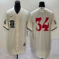 Nike Texas Rangers #34 Nolan Ryan beige majestic baseball jerseys city version