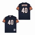 Chicago Bears #40 Gale Sayers Throwback Blue NFL Jerseys-SG