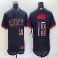 Nike Cincinnati Reds #19 Joey Votto black Flexbase Authentic Collection Jersey city blue-BD 03