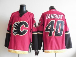 NHL Calgary Flames 40 TANGUAY Red Jersey