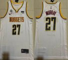 Nike Denver Nuggets #27 Jamal Murray white nba Jersey-XD