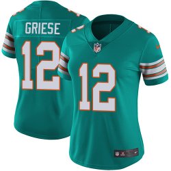 Women Dolphins #12 Bob Griese Nike green Color Rush Limited Jersey