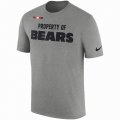 Men's Chicago Bears Nike Heather Gray Sideline Property Of Facility T-Shirt