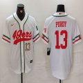 Nike San Francisco 49ers #13 Brock Purdy white baseball jerseys Joint name-BD 01