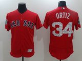 2017 Boston Red Sox # 34 David Ortiz red Flexbase Authentic Collection Jersey