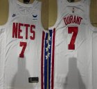 Nike Brooklyn Nets #7 Kevin Durant white NBA Jerseys -XD