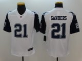 Dallas Cowboys #21 Deion Sanders Nike White Color Rush Limited Jersey