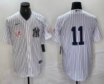 Nike New York Yankees #11 Anthony Volpe white MLB baseball Jersey Joint name -BD 05