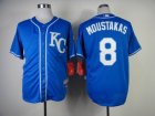 Kansas City Royals MOUSTAKAS 8 blue mlb jersey