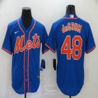 Nike New York Mets Jacob deGrom #48 blue majestic mlb jerseys