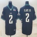 2023 NFL Super Bowl Nike Philadelphia Eagles #2 Darius Slay Jr. black Color Rush Limited Jersey