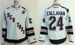 Reebok NHL New York Rangers 24 CALLAHAN White hockey Jersey