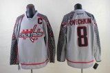 Reebok Washington Capitals #8 Alex Ovechkin charcoal gray NHL Jerseys C Patch