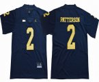 Michigan Wolverines #2 Shea Patterson blue college football jersey