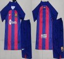 2023-2024 Barcelona club red blue kid soccer jerseys home