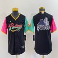 Youth Nike San Diego Padres blank black red green majestic mlb Jerseys city version 01