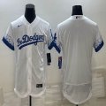 Nike Los Angeles Dodgers white blank new Flexbase Authentic Collection Jersey