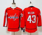 Youth Adidas Washington Capitals #43 Tom Wilson red hockey Jersey