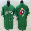 2023 World Cup Mexico blank green majestic baseball jerseys 10