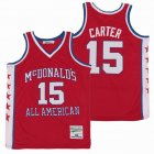 NCAA Mcdonal All American #15 Carter red basketball jersey-SG