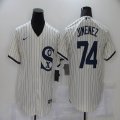 Chicago White Sox #74 Jimenez white majestic Baseball Jersey Dream version -BD