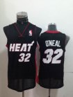 Miami Heat O'neal #32 Shaquille O'Neal black nba Jersey