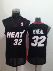 Miami Heat O\'neal #32 Shaquille O\'Neal black nba Jersey