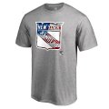 Men's New York Rangers Fanatics Branded Gray Banner Wave T-Shirt