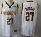 Nike Denver Nuggets #27 Jamal Murray white nba basketball Jerseys-S8