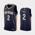 Nike New Orleans Pelicans #2 Lonzo Ball blue NBA basketball jerseys