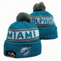 2024 Miami Dolphins green white NFL Sports Cuffed Knit Hats