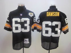 2012 Pittsburgh Steelers #63 Dermonttt Dawson black 1982 throwback nfl jerseys