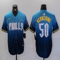 Nike Philadelphia Phillies #50 #50 Orion Kerkering skyblue majestic baseball jersey city version-BD 02