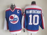 Winnipeg Jets Jerseys 10# Dale Hawerchuk blue hockey jerseys