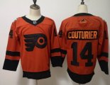 Adidas Philadelphia Flyers #14 Sean Couturier orange hockey jersey