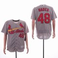 St Louis Cardinals #48 Harrison Bader gray Flexbase Authentic Collection Jersey