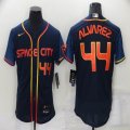 Nike Houston Astros #44 Yordan Alvarez dark blue Flexbase Authentic Collection Jersey city version