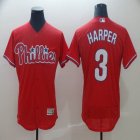 Philadelphia Phillies #3 Bryce Harper red Flexbase Authentic Collection Jersey