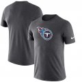 Tennessee Titans Nike Essential Logo Dri-FIT Cotton T-Shirt - Heather Charcoal