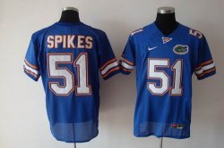 NCAA #51 SPIKES Blue Jerseys