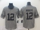 Nike Green Bay Packers #12 Aaron Rodgers Hemp gray NFL Color Rush Limited Jersey